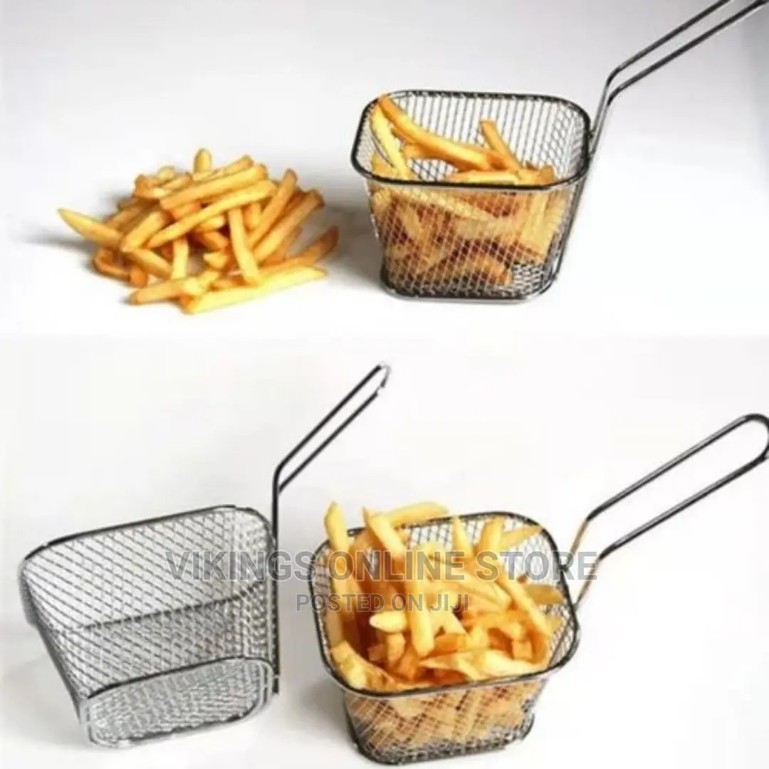 Square Mesh Frying Basket French Fry Chips Net