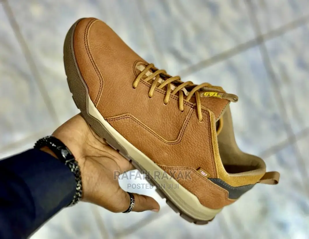 Original Brown Men’S CAT Leather Sneakers