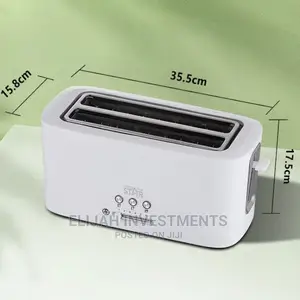 Winning Star 4 Slice Electric Bread Toaster-White
