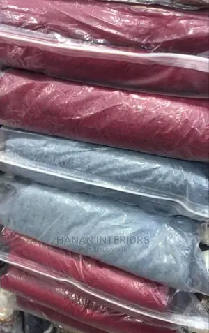 Plain Cotton Curtains- A Pair