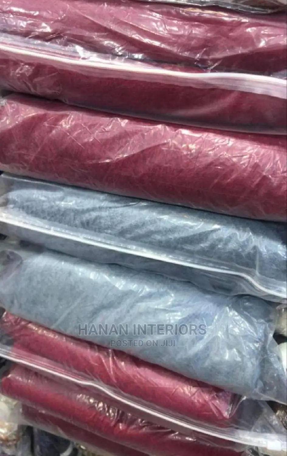 Plain Cotton Curtains- A Pair