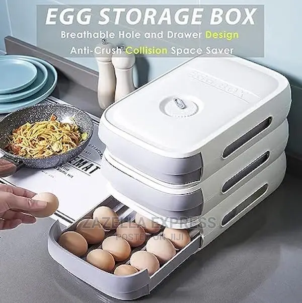 Refrigerator Eggs Storage Box Egg Trays With Lid