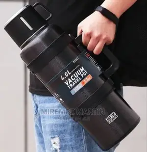 Black Travel Vacuum Bottle