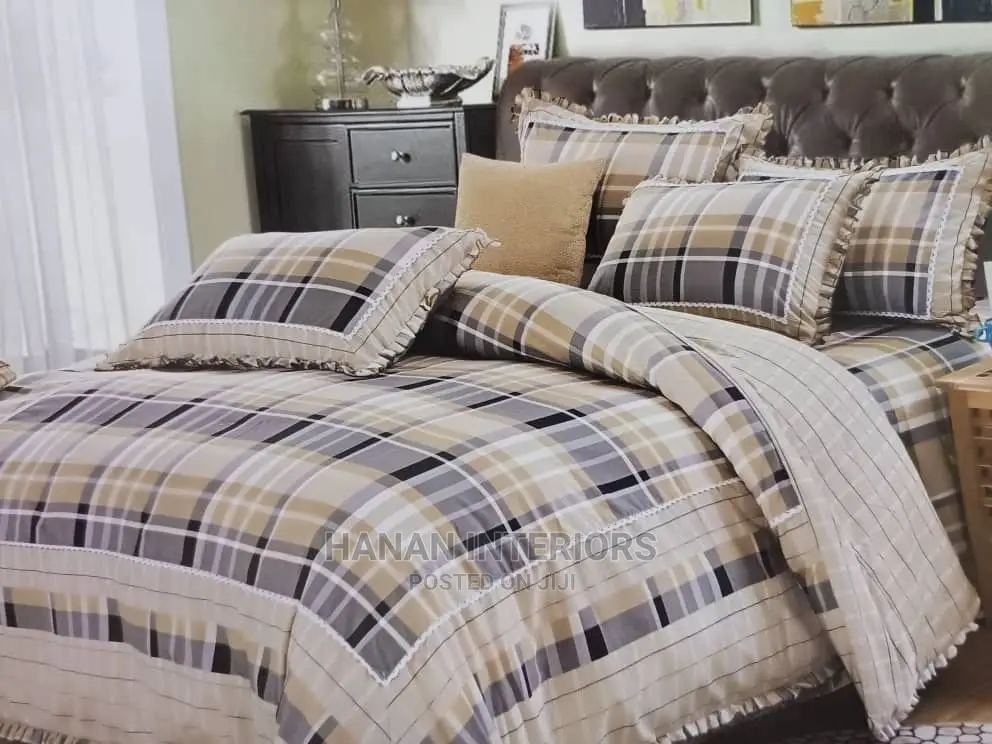 4pcs Cotton Duvet Cover With Zipper