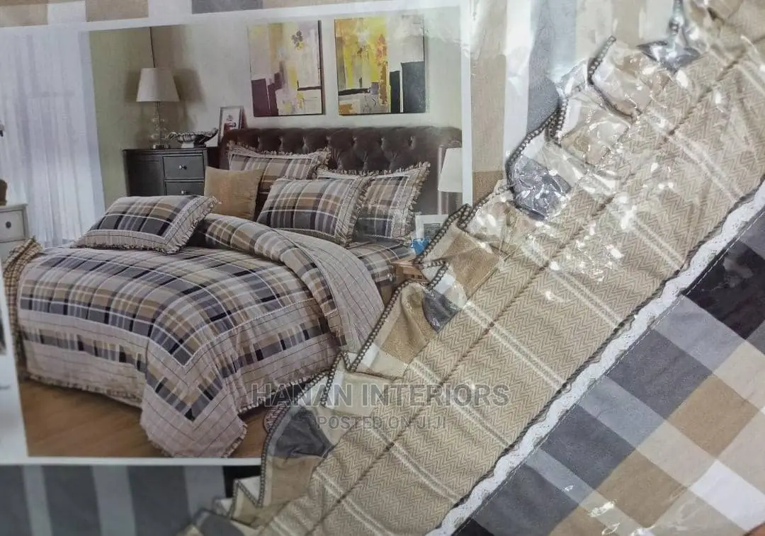 4pcs Cotton Duvet Cover With Zipper