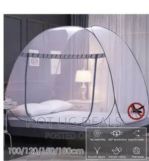 5x6 Folding Home Mosquito Net Tent White, Skirting Color