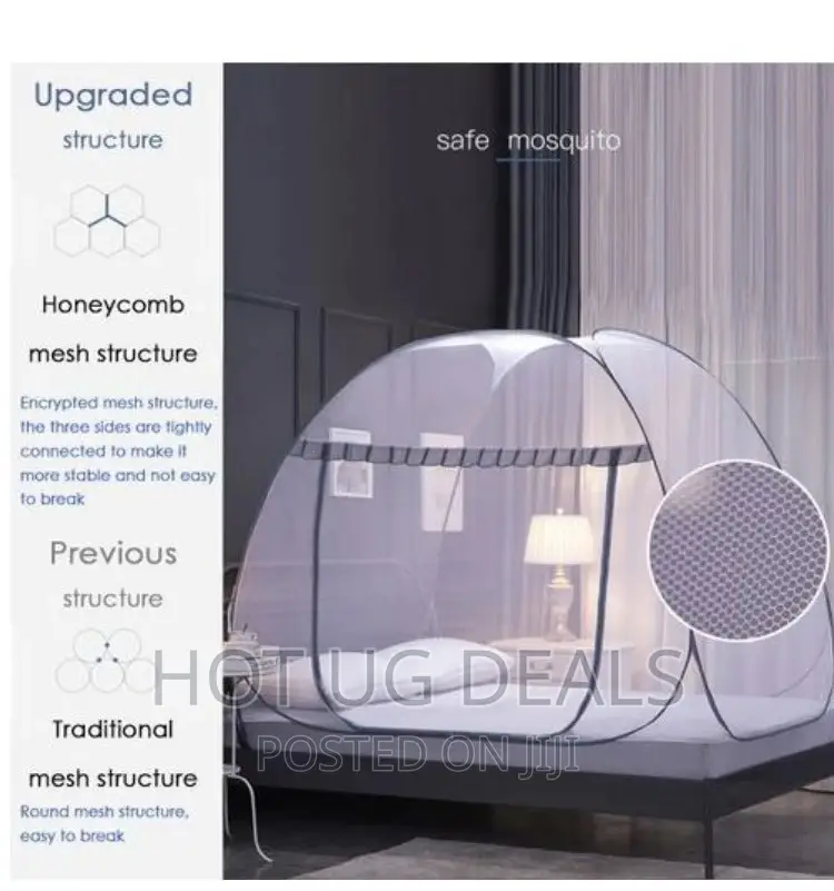 5x6 Folding Home Mosquito Net Tent White, Skirting Color