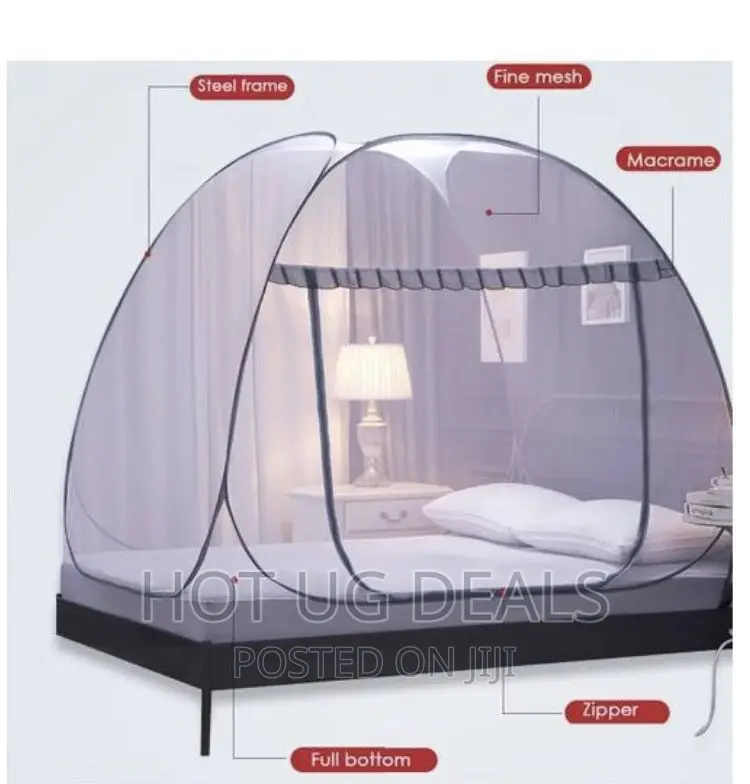 5x6 Folding Home Mosquito Net Tent White, Skirting Color