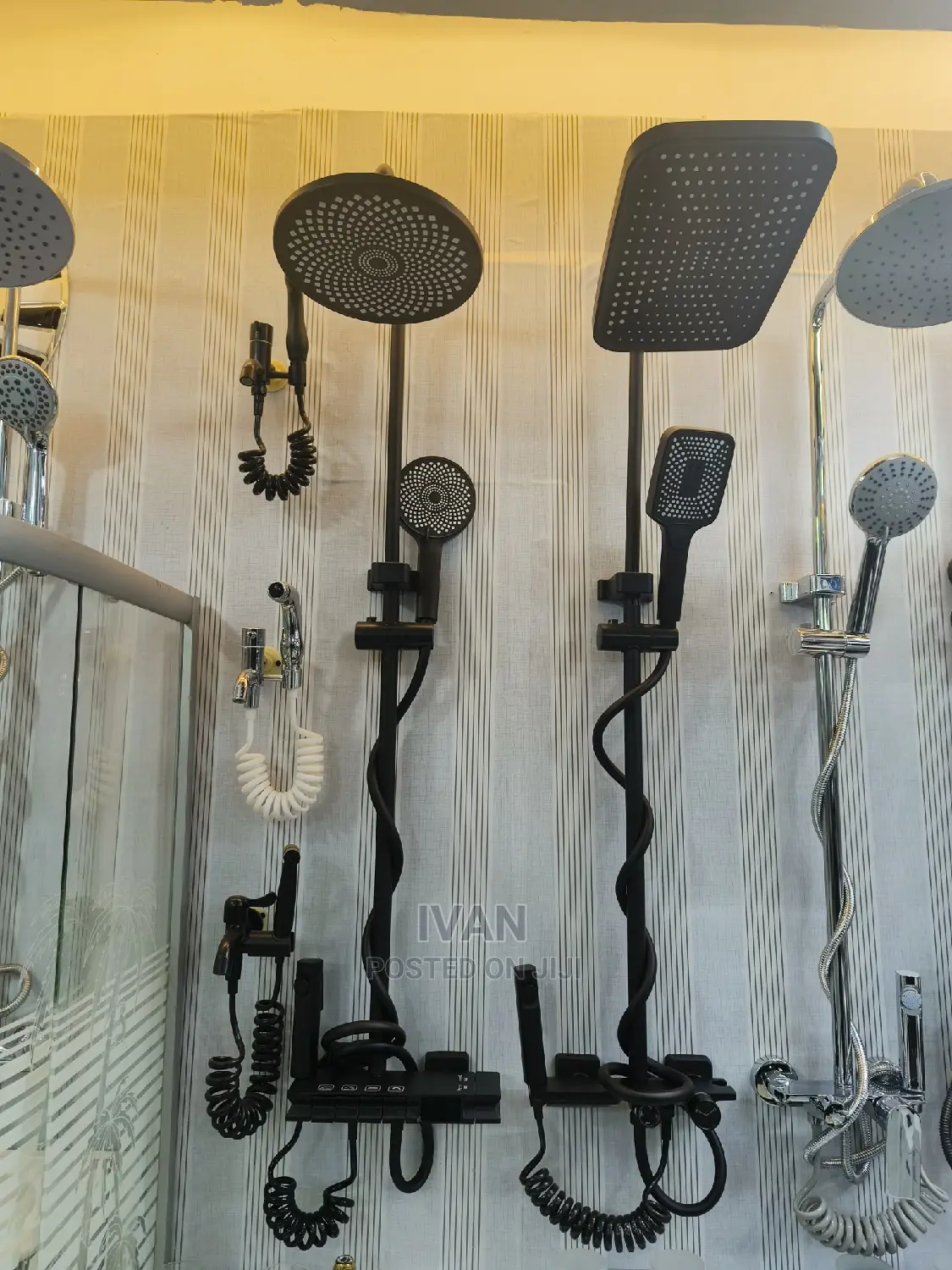Button Shower Mixers
