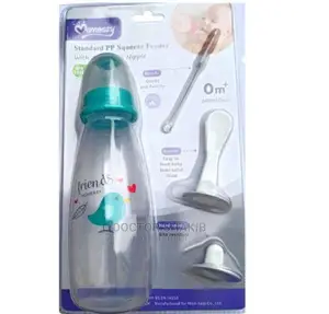 Momeasy 240ml Squeeze Feeder With Brush, Spoon ,Hard Spout