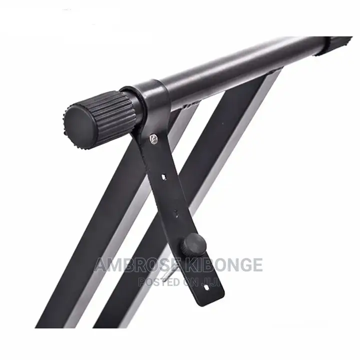 Standard Quality 5-Core Double Bar Heavy Duty Piano Stand.