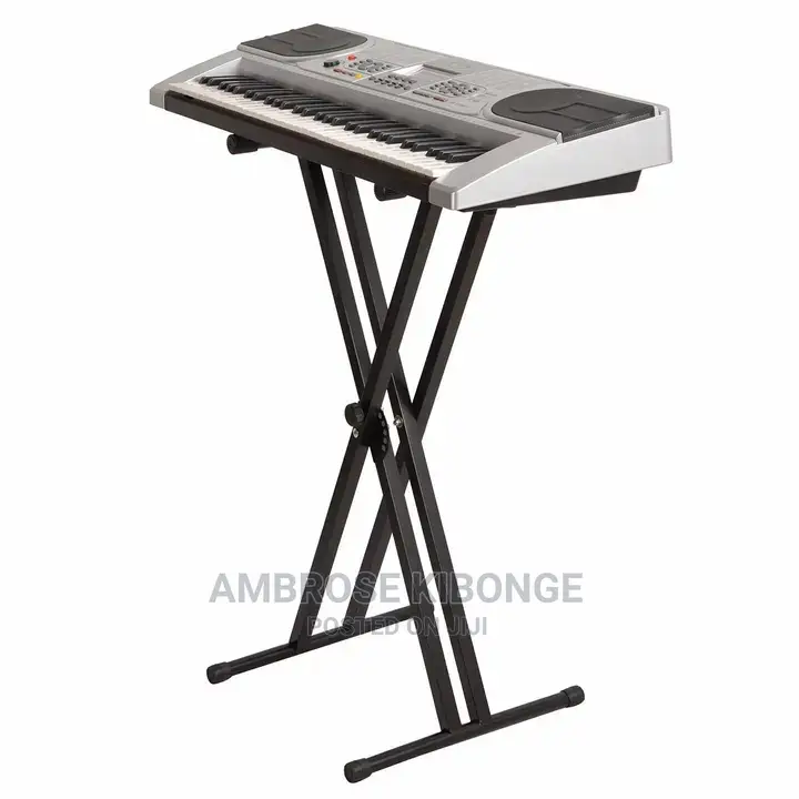 Standard Quality 5-Core Double Bar Heavy Duty Piano Stand.