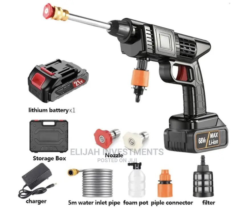 Cordless Car Water Gun High Pressure Washer Wash