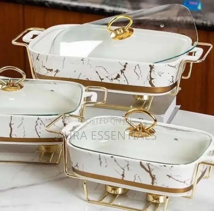 3pcs Serving Dish Warmer