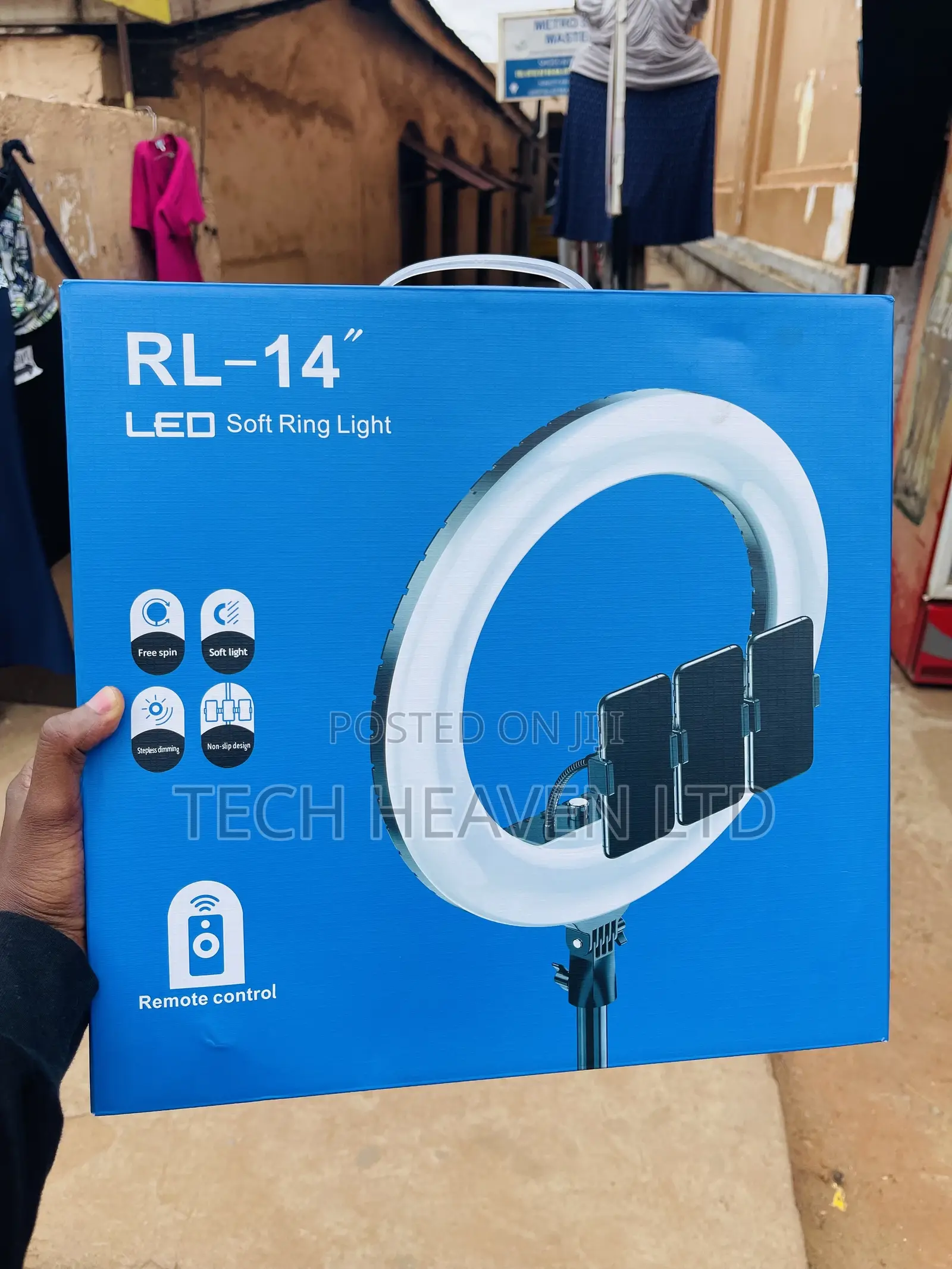 14 Inch Ring Light With Phone Holders And Remote- RL-14