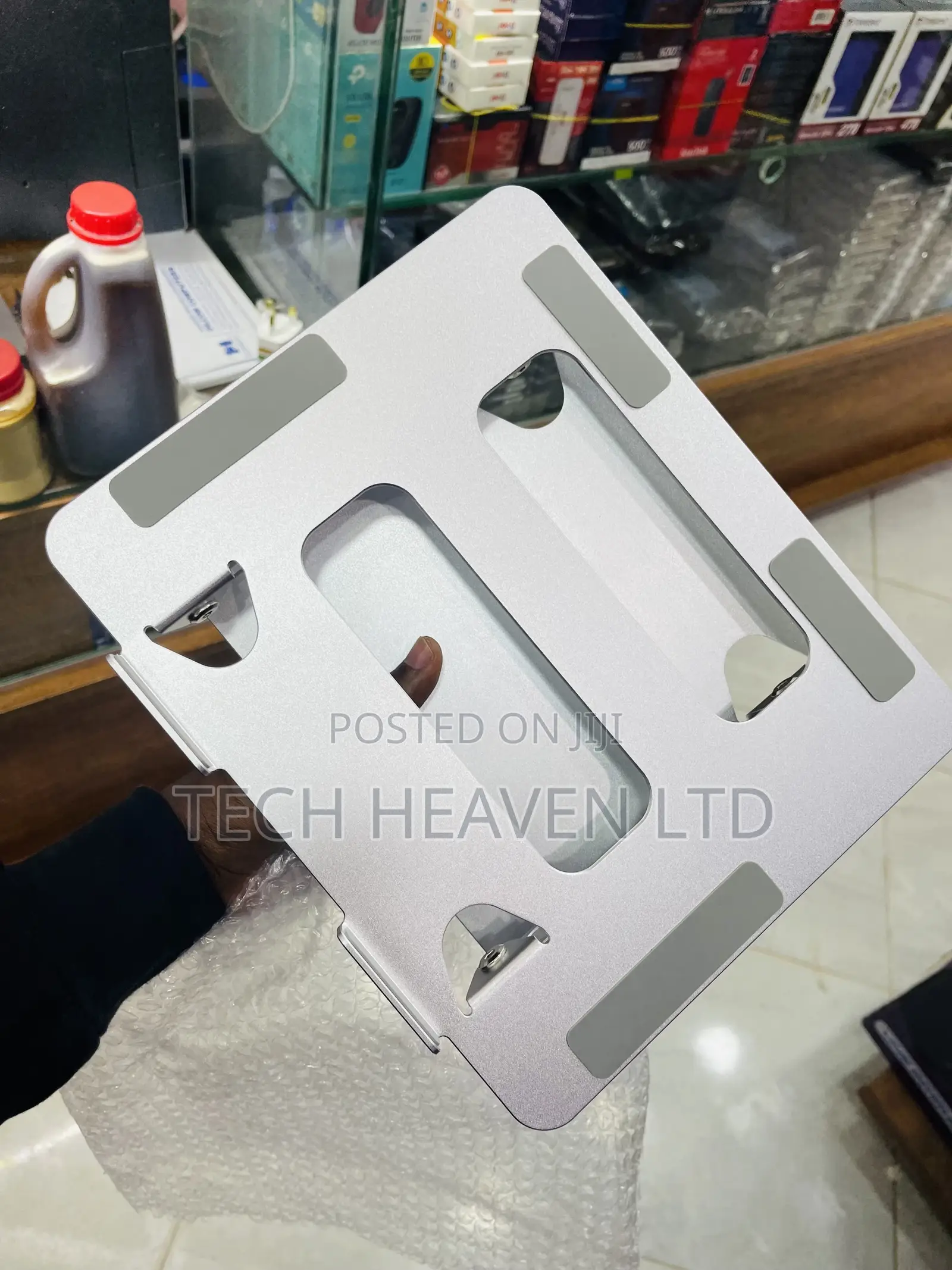 Metallic / Steel Laptop Stand - Sleek Elegant Design