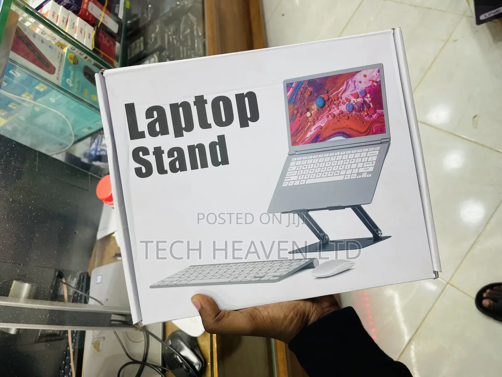 Metallic / Steel Laptop Stand - Sleek Elegant Design