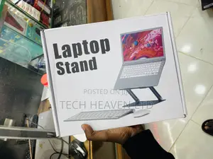 Metallic / Steel Laptop Stand - Sleek Elegant Design