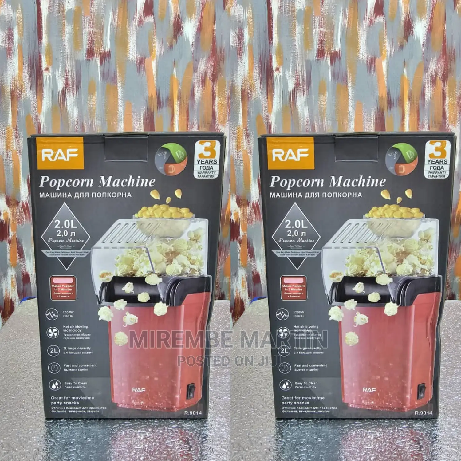 Raf Mini Portable Popcorn Maker