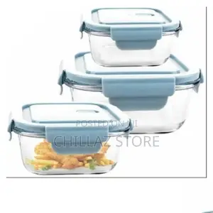 3pcs Glass Food Storage Containers Set.