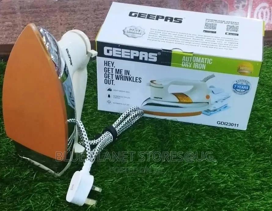 GEEPAS Heavy Duty Dry Irons \\ 1000 - 1200w \\ GD-123011