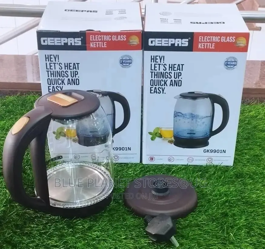 GEEPAS 1.8litres Electric Glass Kettles \\ 1500w \\ GK9901N