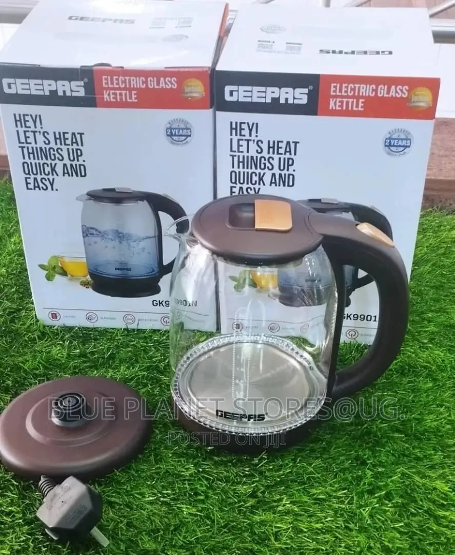 GEEPAS 1.8litres Electric Glass Kettles \\ 1500w \\ GK9901N