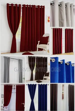 Plain Curtains With Net