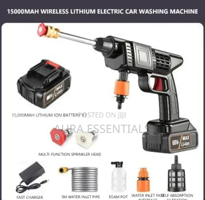 Cordless Car Water Gun High Pressure Washer