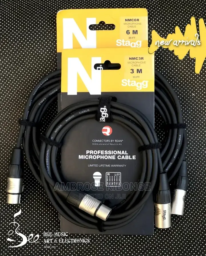 Standard Quality XLR Microphone Cables From 4mitres Plus+