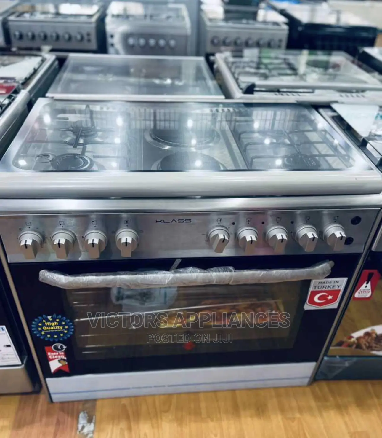 KLASS Cooker 90 by 60cm 4gas 2ELECTRIC Made in Turkey 
