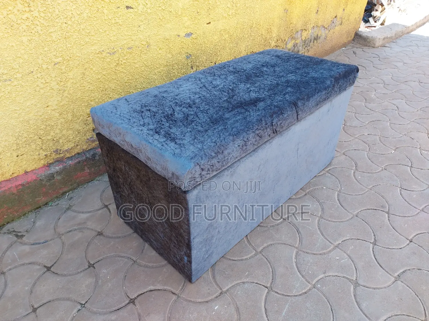Big Lovely Grey Storage Puff