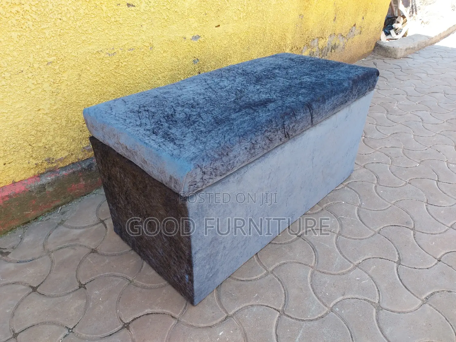 Big Lovely Grey Storage Puff