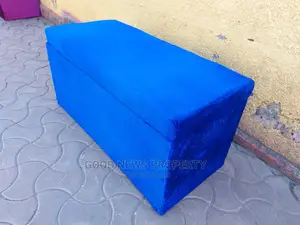 Photo - Sparkling Blue Spacious Storage Puff