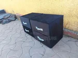 A Pair of Stunning Black Bedside Drawers