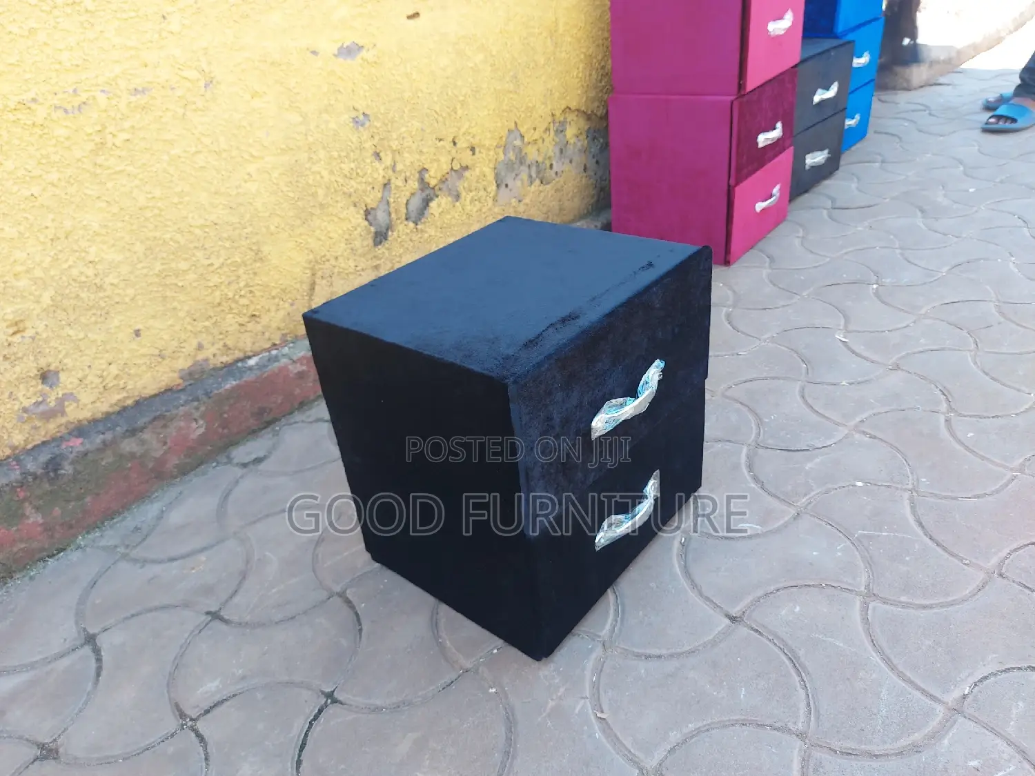 Stunning Black Bedside Drawer