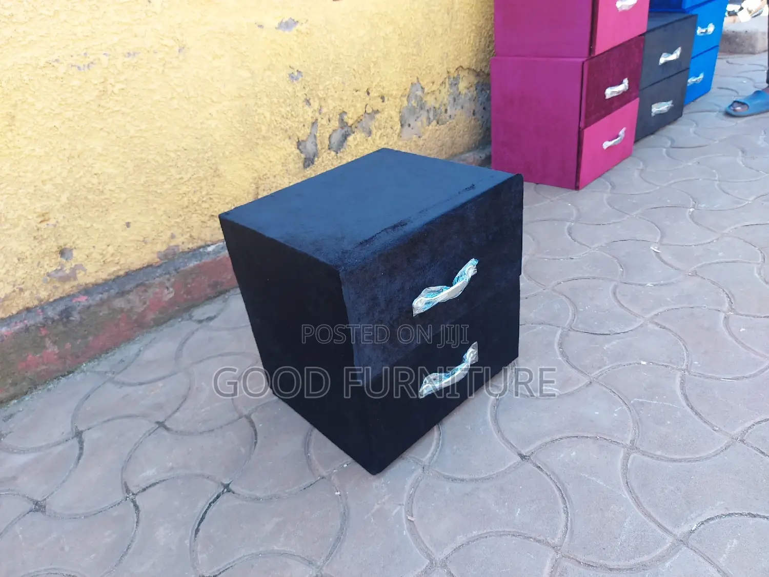 Stunning Black Bedside Drawer