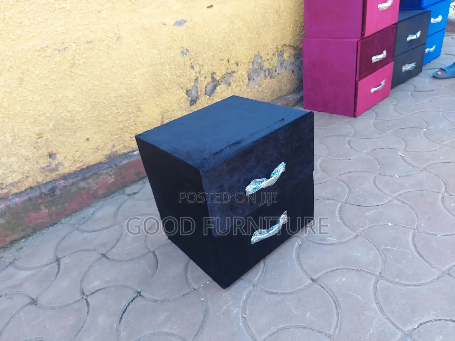 Stunning Black Bedside Drawer