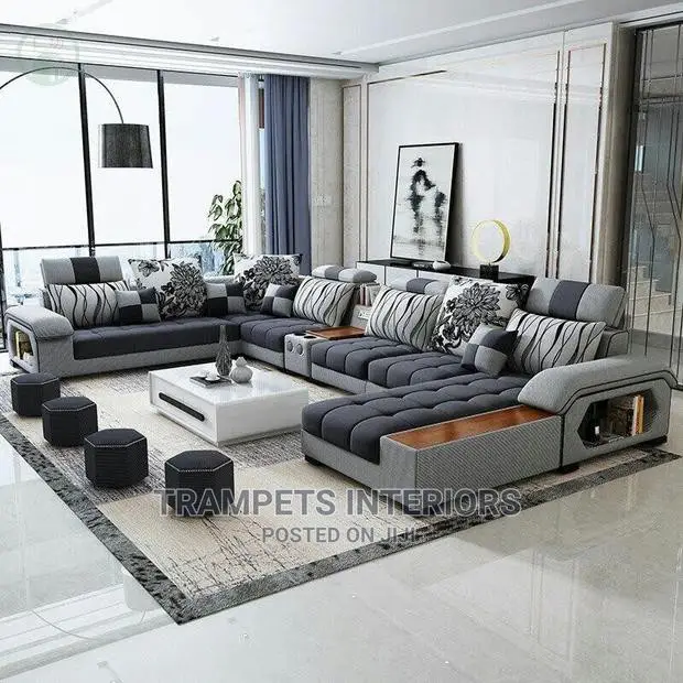 Sofa Set Dark Grey Velvet Call