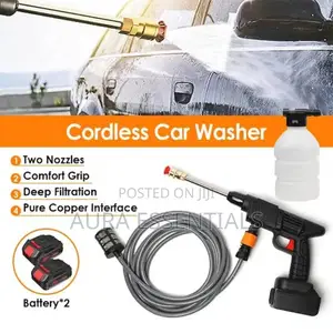 Rechargeable High Pressure Car Washer With 2 Batteries