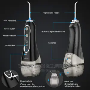 Uk H2ofloss Water Flosser Portable Dental Oral Irrigator