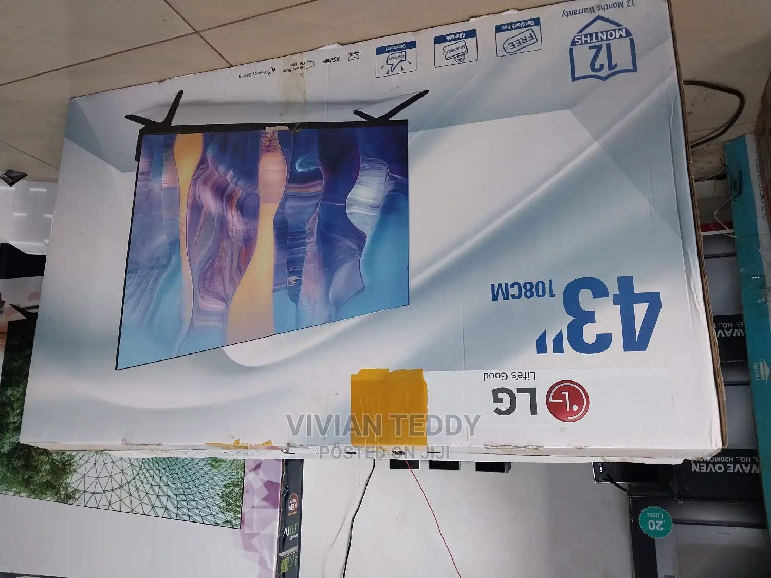43" Led LG TV Flat Screen Digitalized
