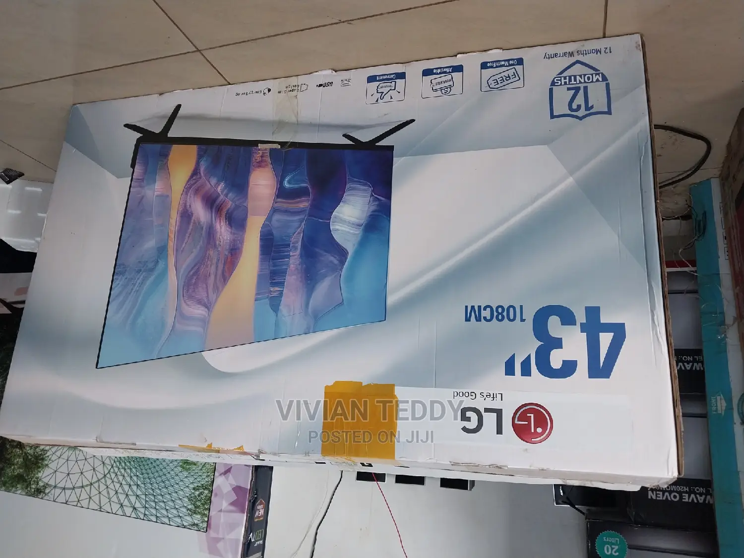 43" Led LG TV Flat Screen Digitalized