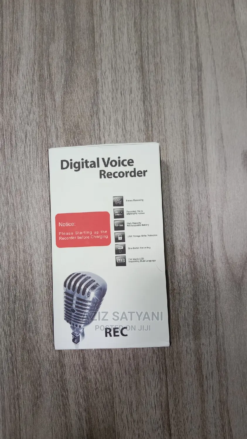 Rechargeable Digital Voice Recorder - 8gb