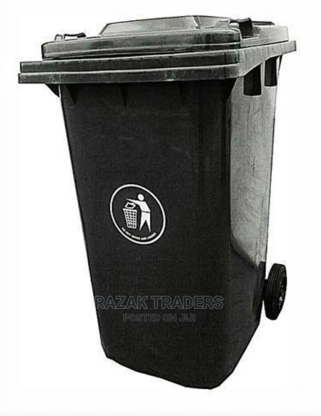 Outdoor 240L Plastic Waste Bin- Standard Household Size