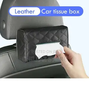 Leather Car Tissue Box.