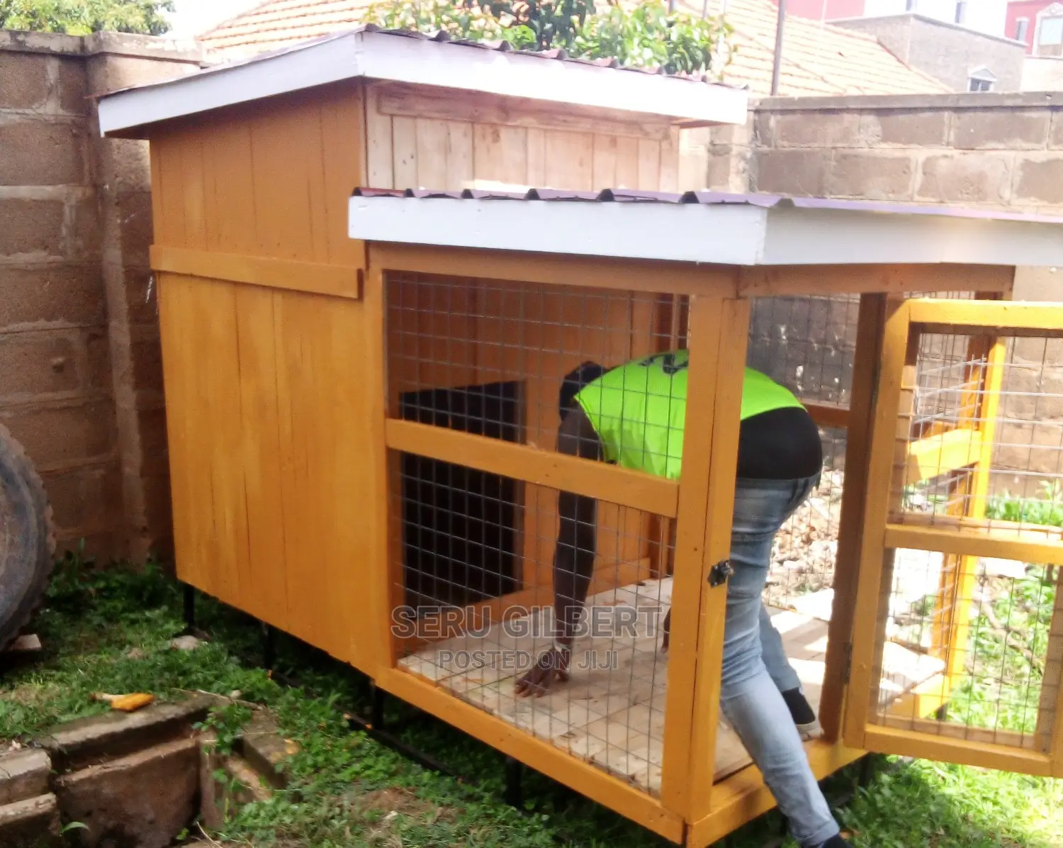 Wire and Wooden Dog House