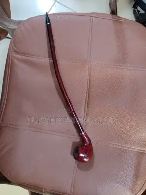 Long Brown Smoking Pipe