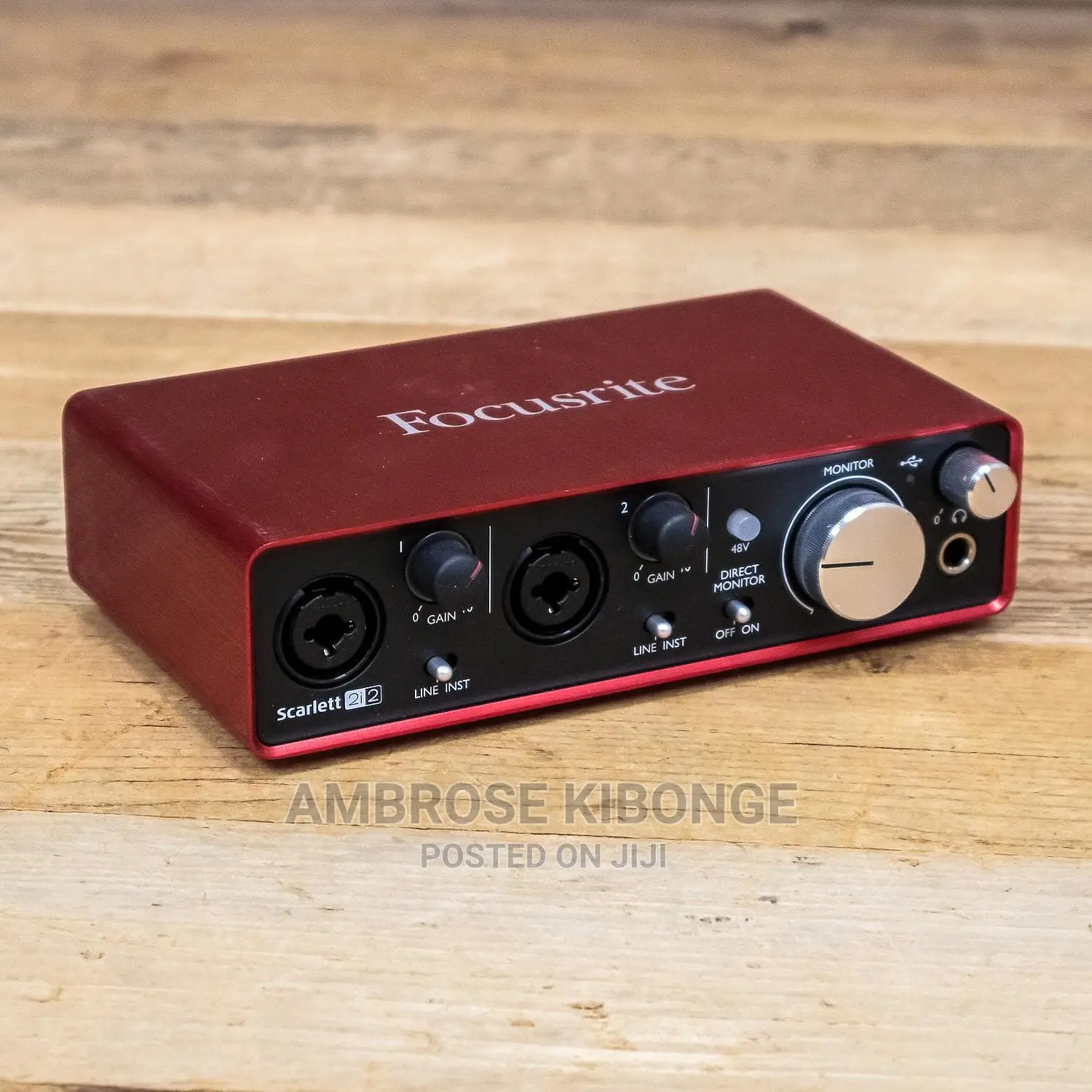 FOCUSRITE Scarlett 2i2 (2nd Gen) Audio Interface Sound Card.