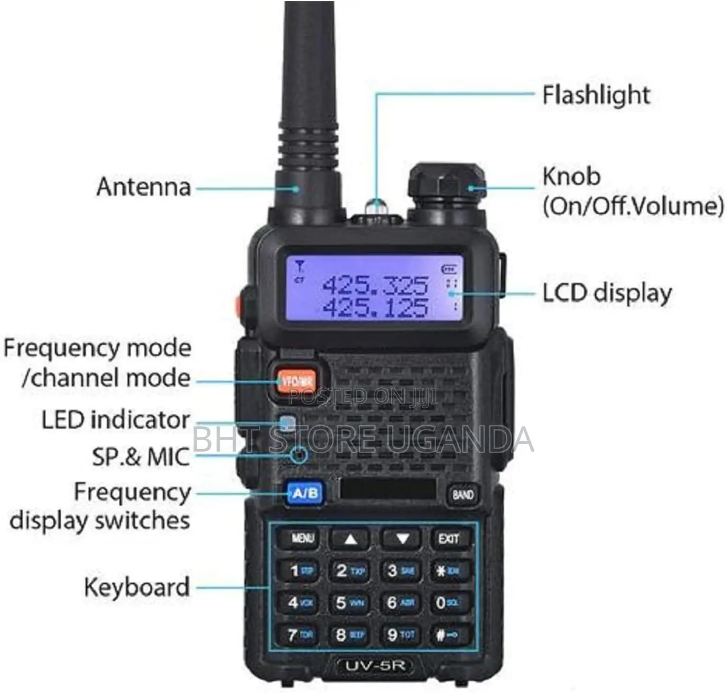 2pcs Baofeng Uv-5r Walkie-Talkie Radio Call